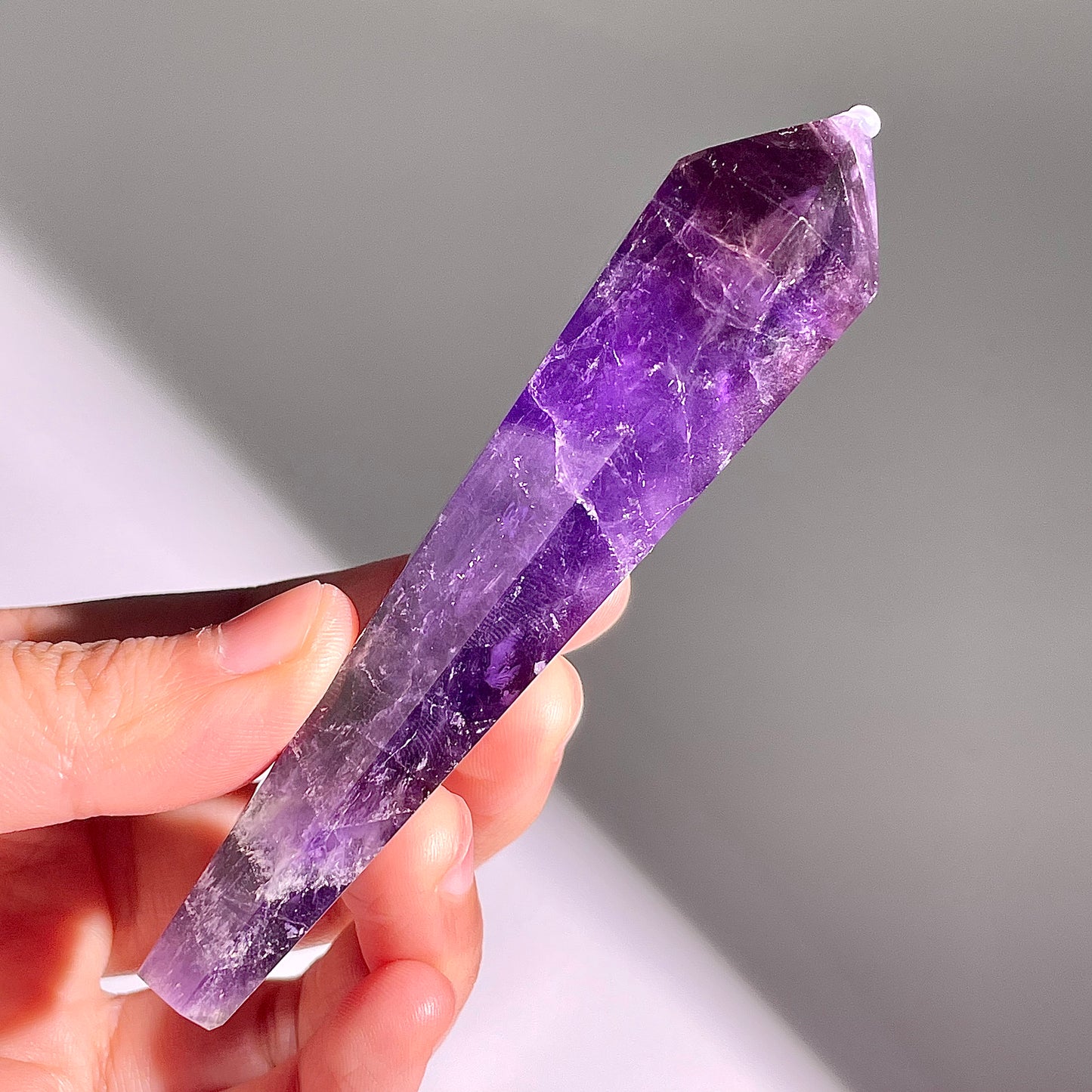 B587◇１点物◇アメジスト  サセプター◇102×28×20mm◇天然石・鉱物・パワーストーン