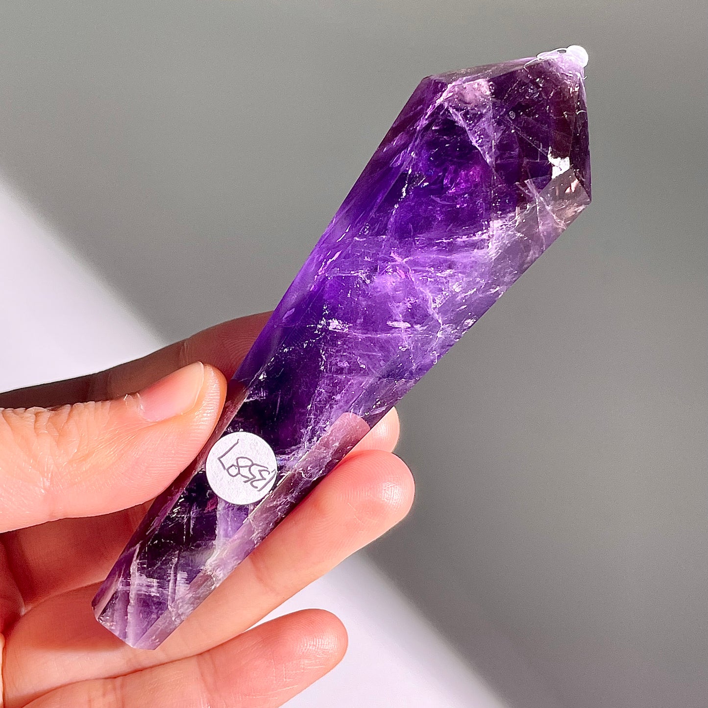 B587◇１点物◇アメジスト  サセプター◇102×28×20mm◇天然石・鉱物・パワーストーン