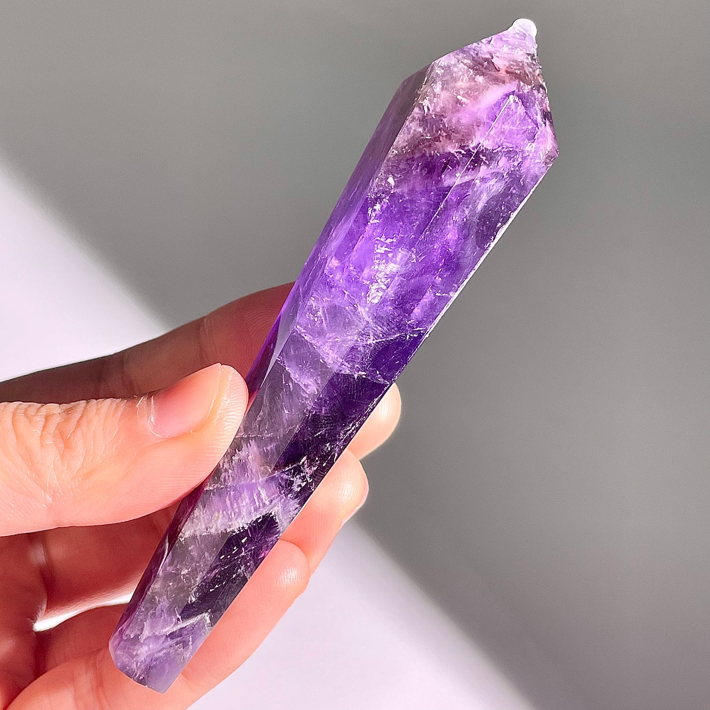 B587◇１点物◇アメジスト  サセプター◇102×28×20mm◇天然石・鉱物・パワーストーン