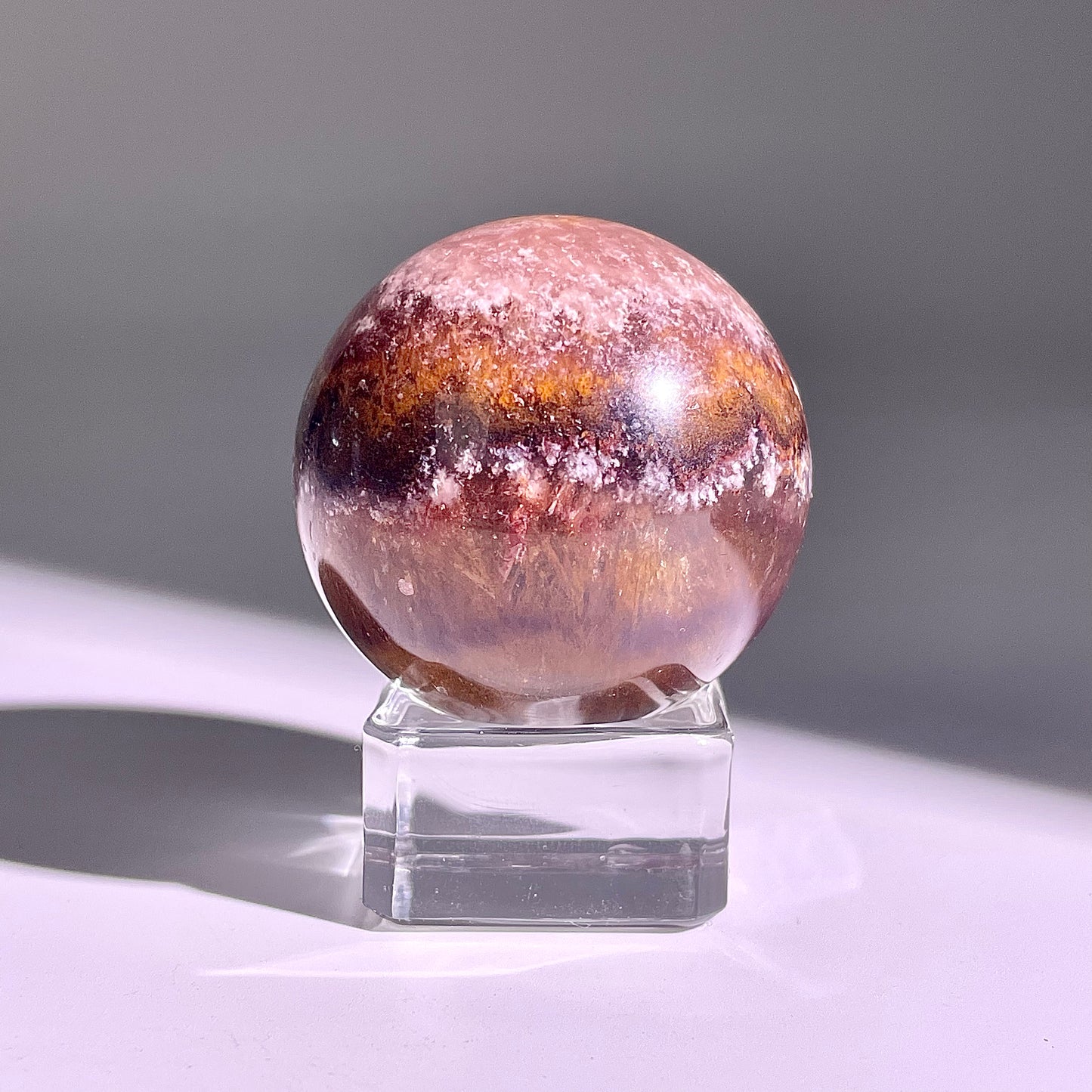 B598◇１点物◇極光蛍石  ボール◇44×44×44mm◇天然石・鉱物・パワーストーン