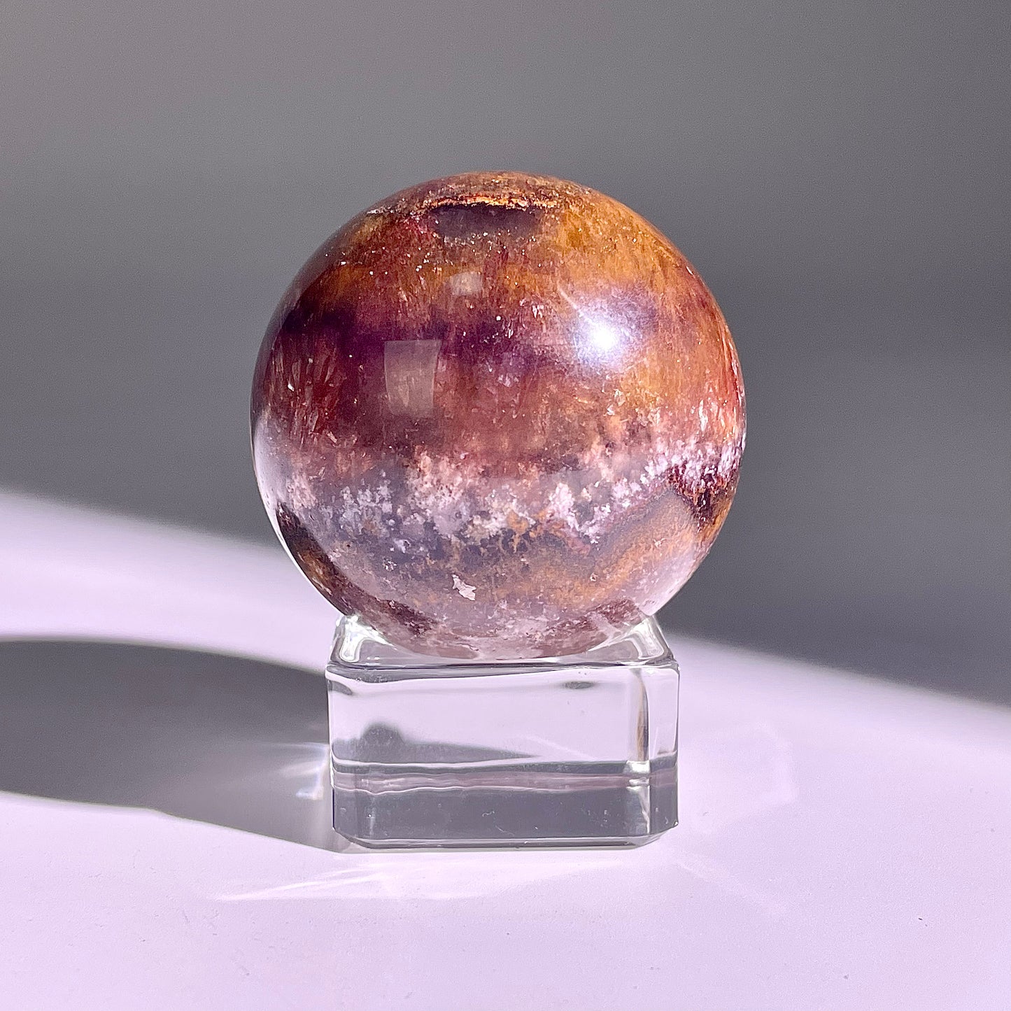 B598◇１点物◇極光蛍石  ボール◇44×44×44mm◇天然石・鉱物・パワーストーン