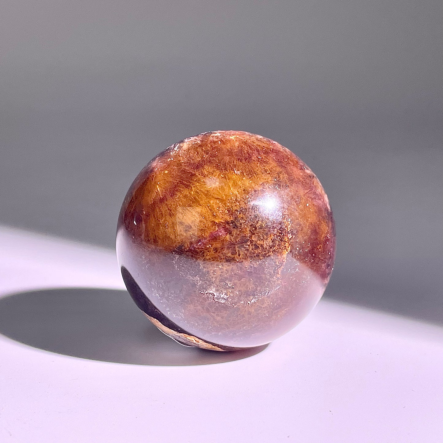 B598◇１点物◇極光蛍石  ボール◇44×44×44mm◇天然石・鉱物・パワーストーン