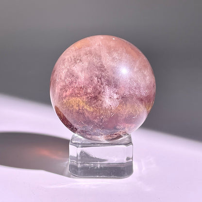 B599◇１点物◇極光蛍石  ボール◇42×42×42mm◇天然石・鉱物・パワーストーン