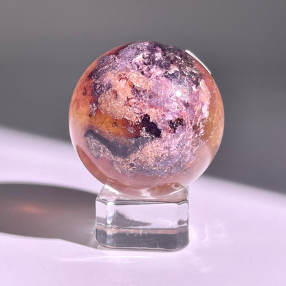 B599◇１点物◇極光蛍石  ボール◇42×42×42mm◇天然石・鉱物・パワーストーン