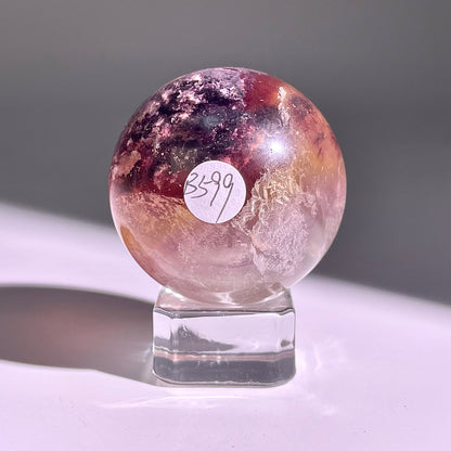 B599◇１点物◇極光蛍石  ボール◇42×42×42mm◇天然石・鉱物・パワーストーン
