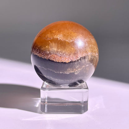B600◇１点物◇極光蛍石  ボール◇44×44×44mm◇天然石・鉱物・パワーストーン