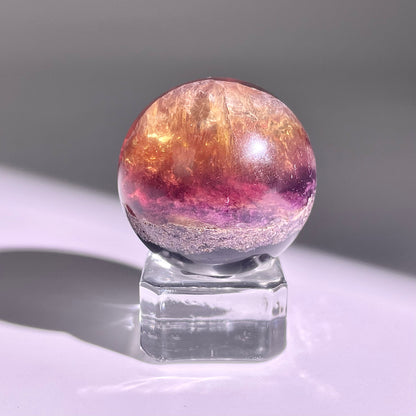 B603◇１点物◇極光蛍石  ボール◇34×34×34mm◇天然石・鉱物・パワーストーン