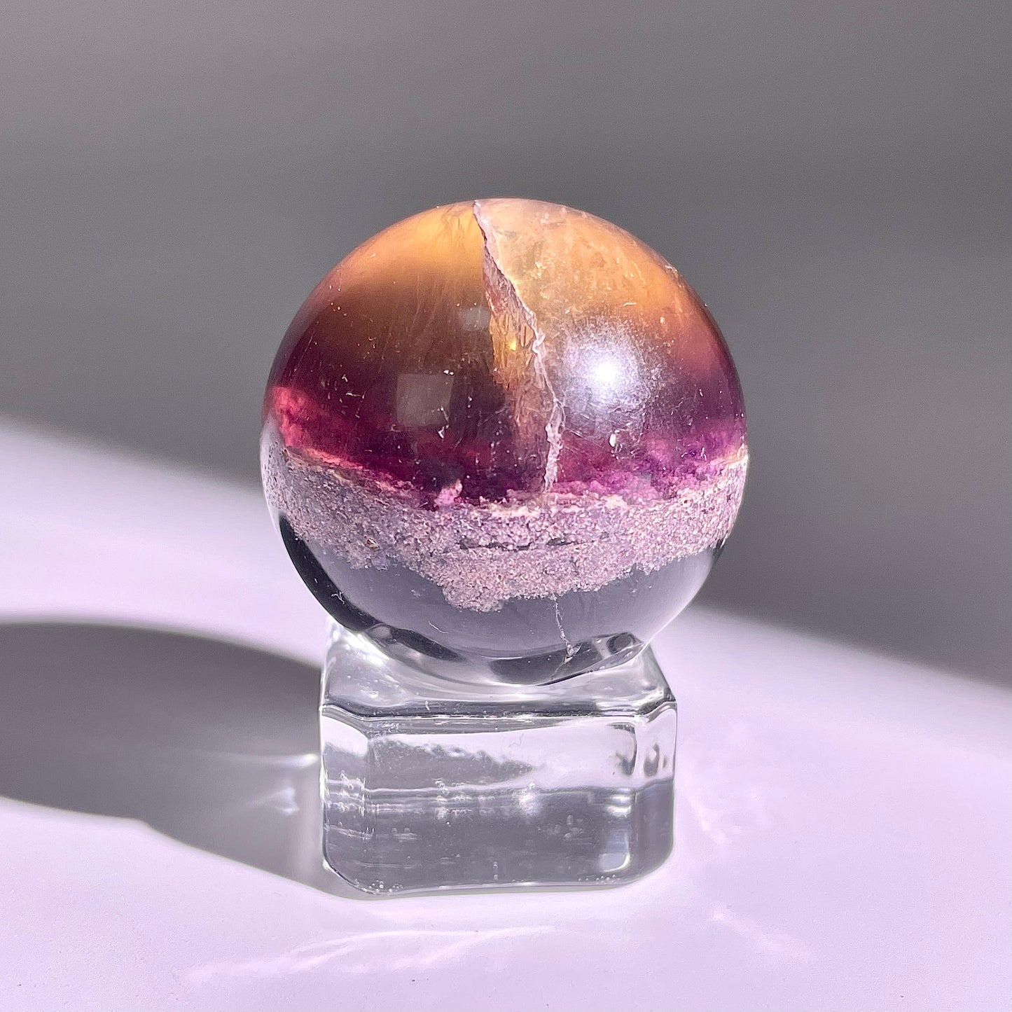 B603◇１点物◇極光蛍石  ボール◇34×34×34mm◇天然石・鉱物・パワーストーン