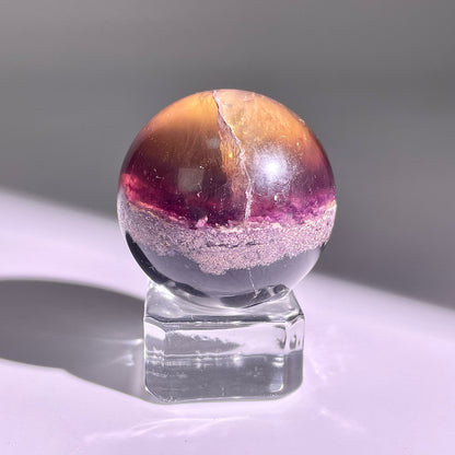 B603◇１点物◇極光蛍石  ボール◇34×34×34mm◇天然石・鉱物・パワーストーン