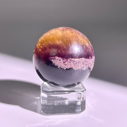 B603◇１点物◇極光蛍石  ボール◇34×34×34mm◇天然石・鉱物・パワーストーン