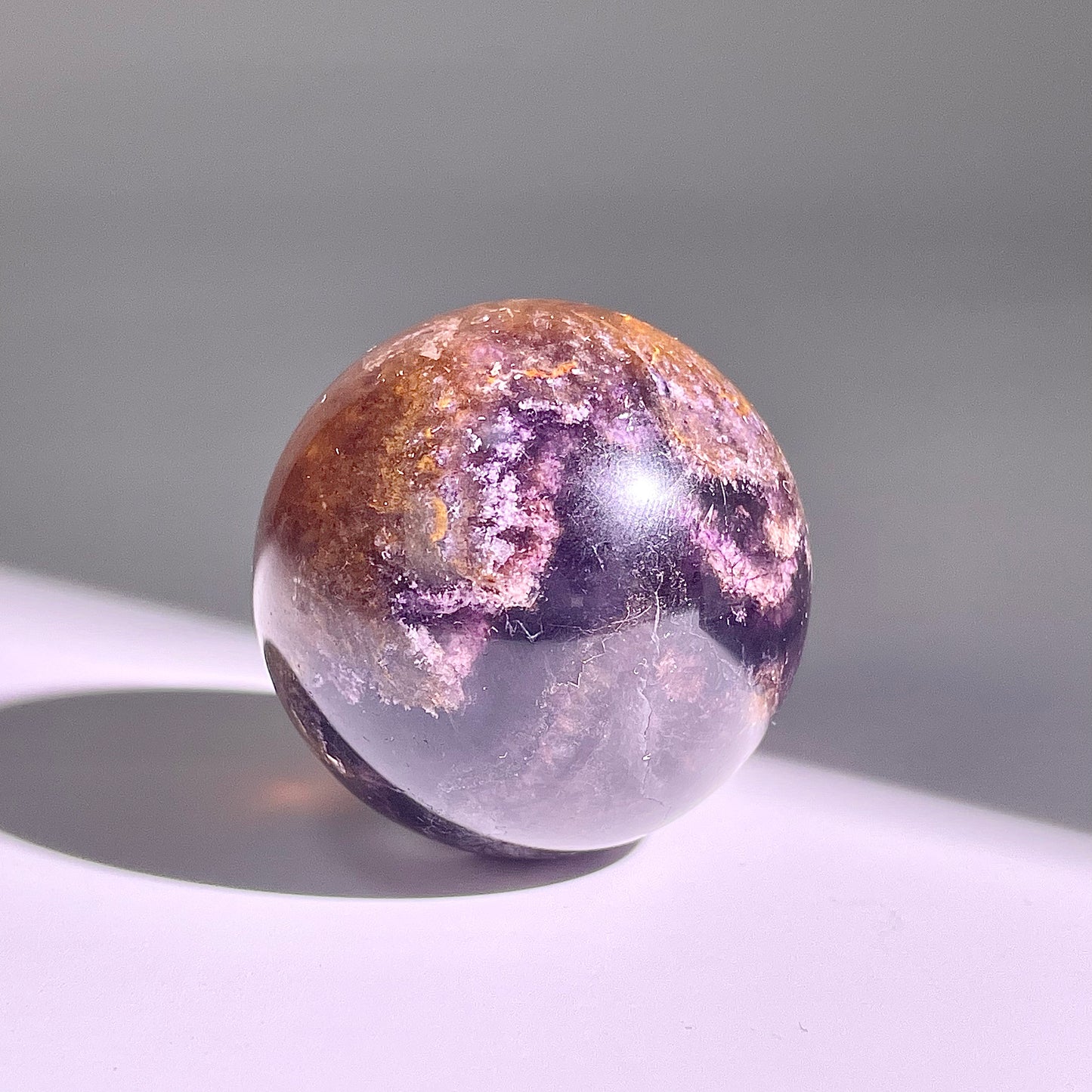 B607◇１点物◇極光蛍石  ボール◇40×40×40mm◇天然石・鉱物・パワーストーン