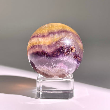 B608◇１点物◇極光蛍石  ボール◇47×47×47mm◇天然石・鉱物・パワーストーン