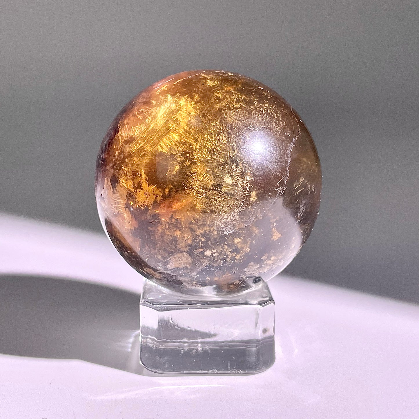 B609◇１点物◇極光蛍石  ボール◇42×42×42mm◇天然石・鉱物・パワーストーン