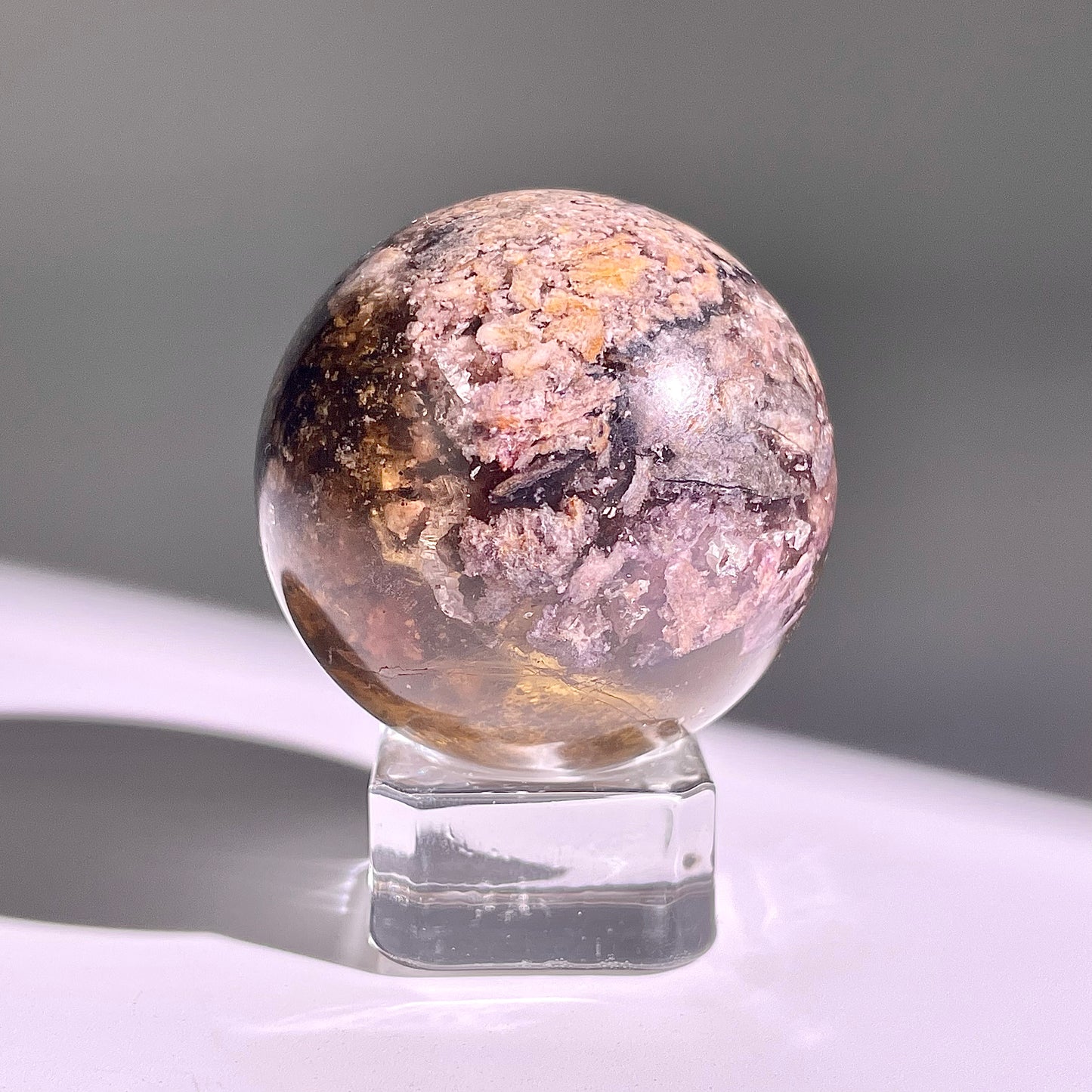 B609◇１点物◇極光蛍石  ボール◇42×42×42mm◇天然石・鉱物・パワーストーン