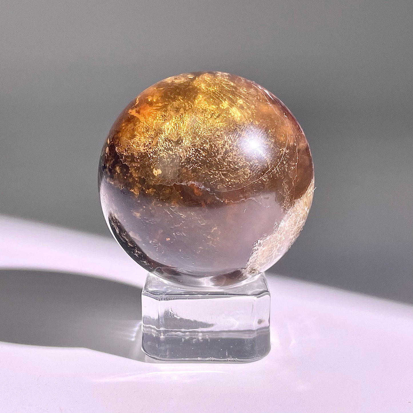 B609◇１点物◇極光蛍石  ボール◇42×42×42mm◇天然石・鉱物・パワーストーン