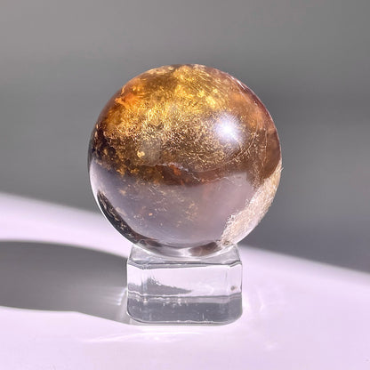 B609◇１点物◇極光蛍石  ボール◇42×42×42mm◇天然石・鉱物・パワーストーン