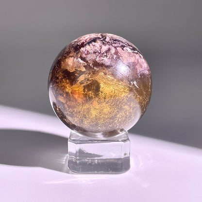 B609◇１点物◇極光蛍石  ボール◇42×42×42mm◇天然石・鉱物・パワーストーン