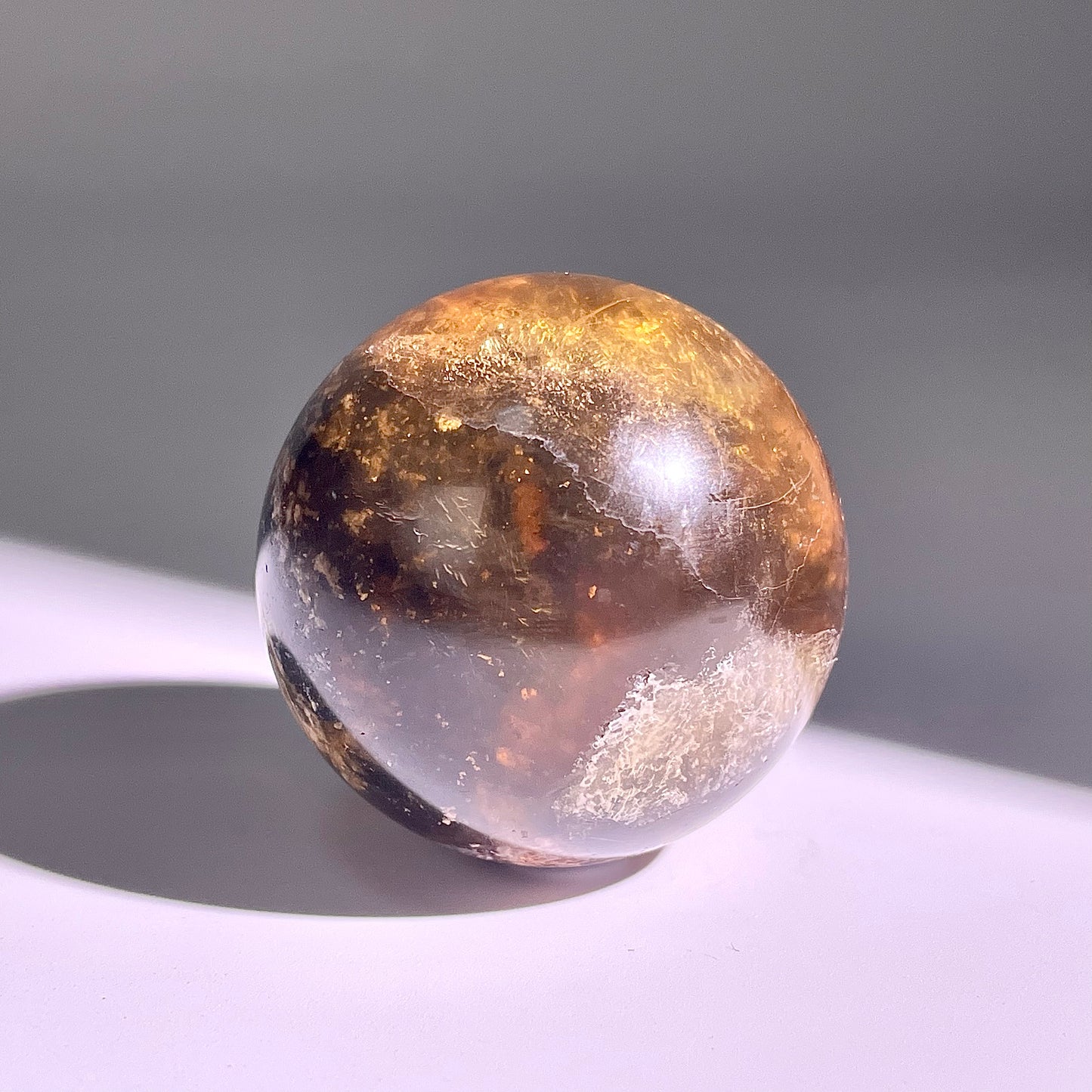 B609◇１点物◇極光蛍石  ボール◇42×42×42mm◇天然石・鉱物・パワーストーン