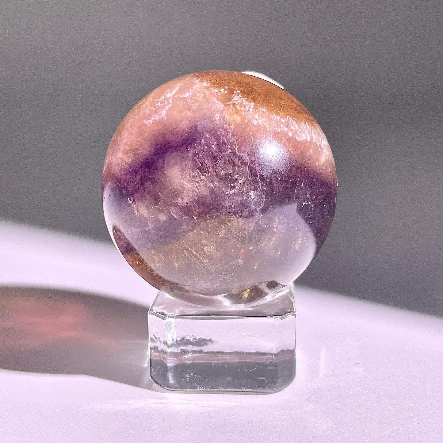 B611◇１点物◇極光蛍石  ボール◇40×40×40mm◇天然石・鉱物・パワーストーン