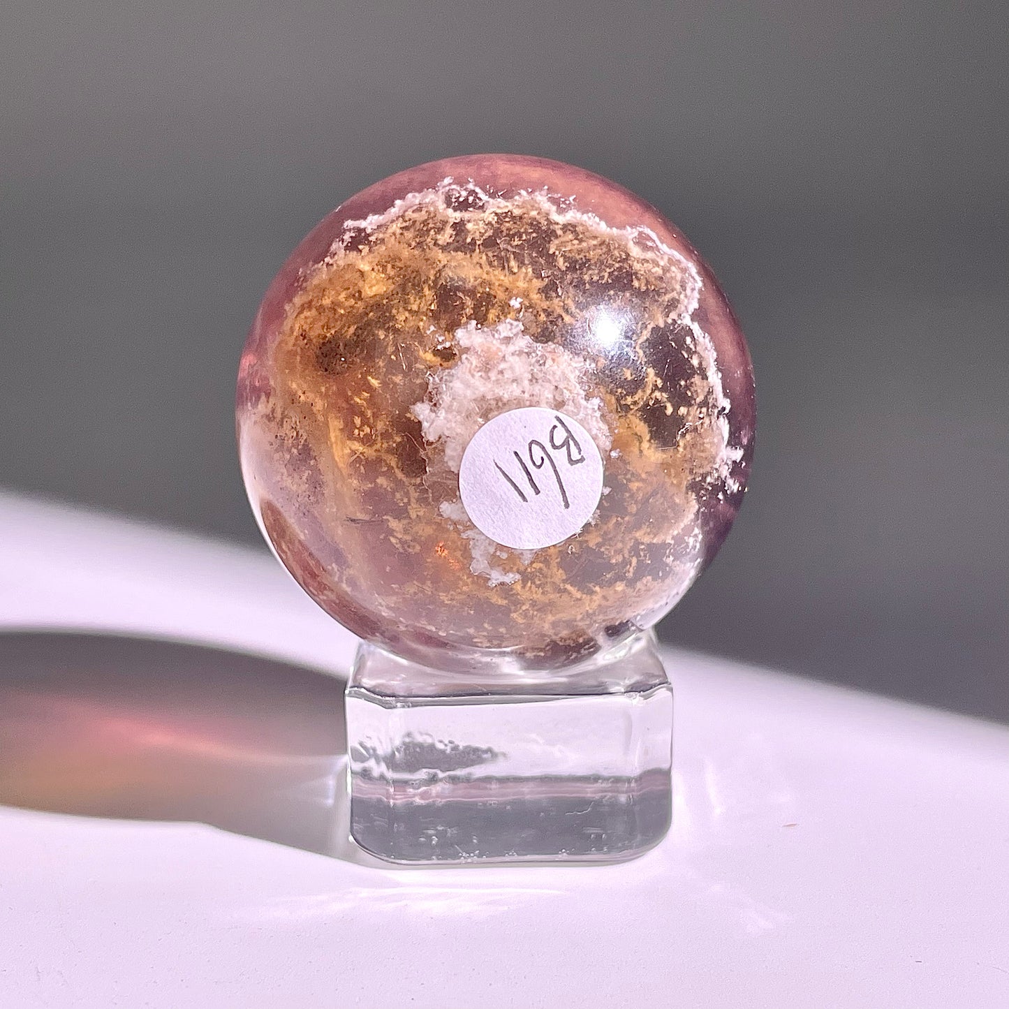 B611◇１点物◇極光蛍石  ボール◇40×40×40mm◇天然石・鉱物・パワーストーン