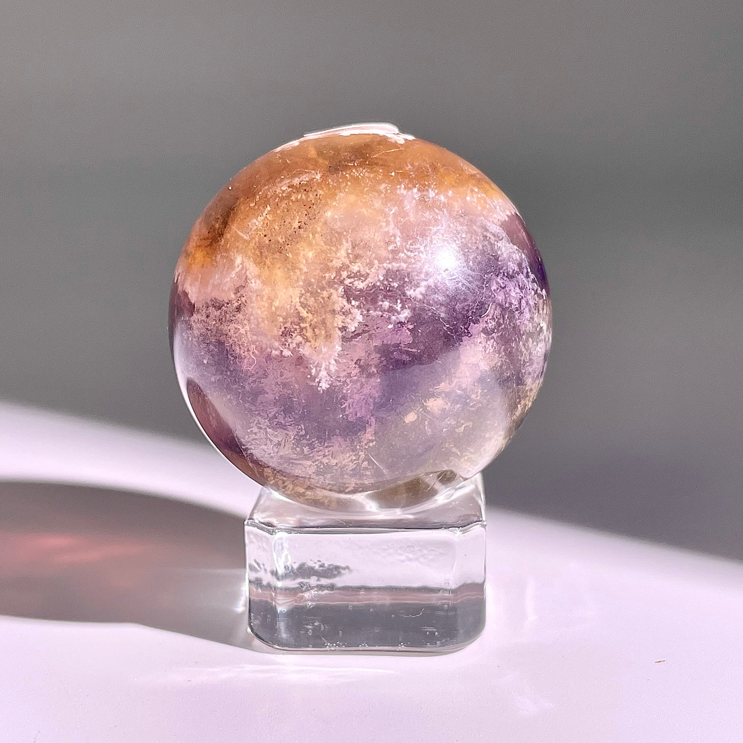 B611◇１点物◇極光蛍石  ボール◇40×40×40mm◇天然石・鉱物・パワーストーン