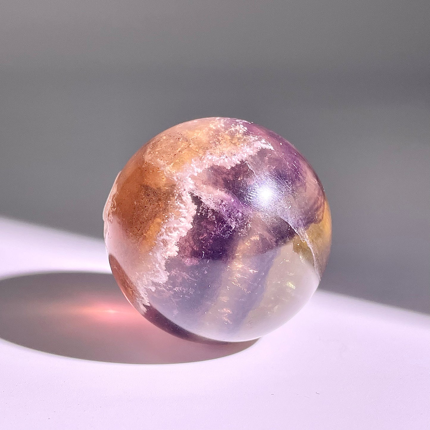 B611◇１点物◇極光蛍石  ボール◇40×40×40mm◇天然石・鉱物・パワーストーン