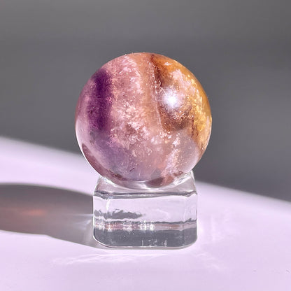B613◇１点物◇極光蛍石  ボール◇33×33×33mm◇天然石・鉱物・パワーストーン
