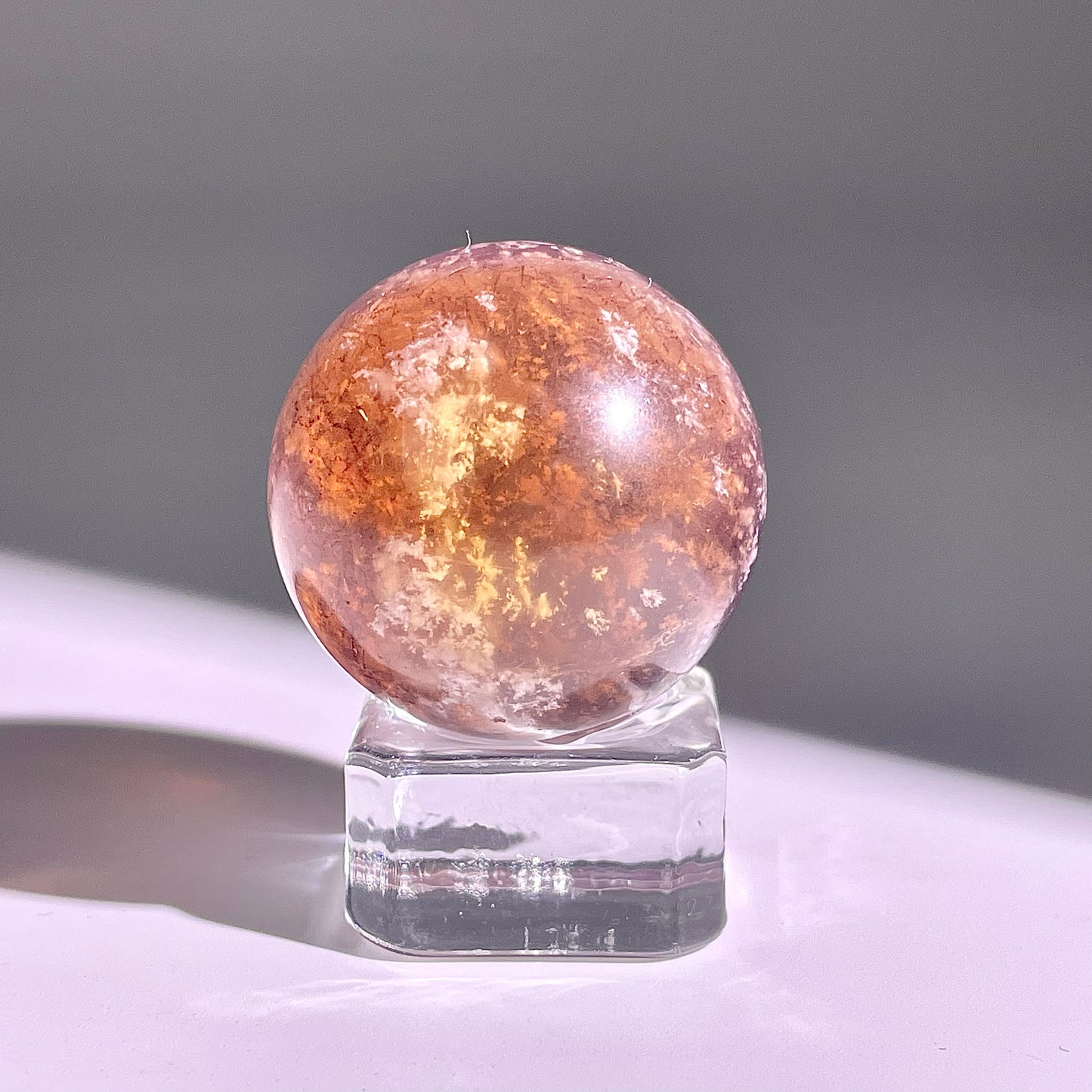 B613◇１点物◇極光蛍石  ボール◇33×33×33mm◇天然石・鉱物・パワーストーン