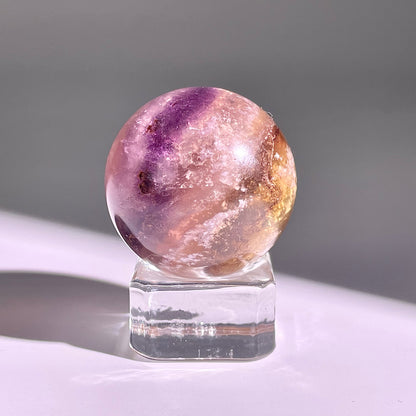 B613◇１点物◇極光蛍石  ボール◇33×33×33mm◇天然石・鉱物・パワーストーン