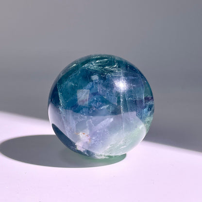 B623◇１点物◇フェザーフローライト ボール◇57×57×57mm◇天然石・鉱物・パワーストーン