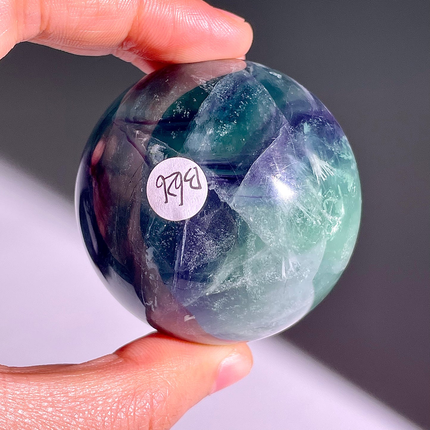 B626◇１点物◇フェザーフローライト ボール◇50×50×50mm◇天然石・鉱物・パワーストーン
