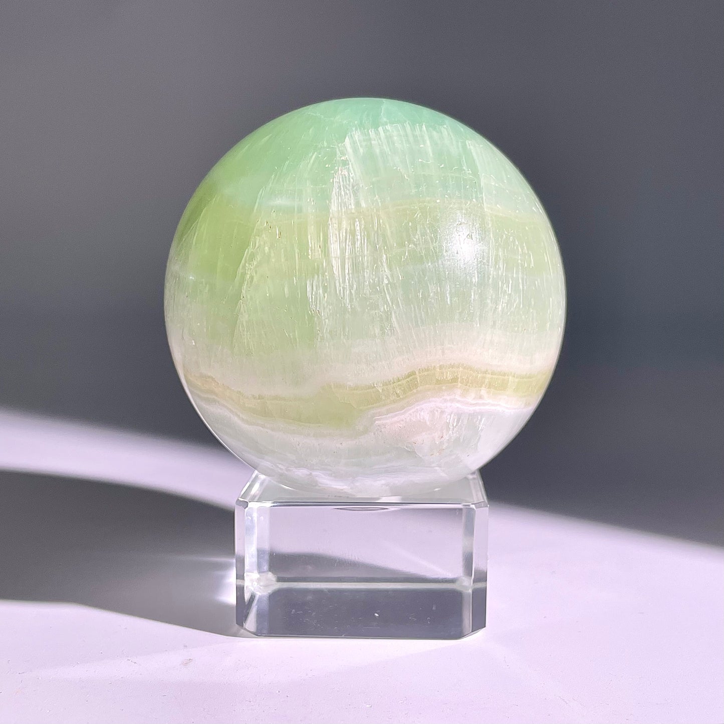 B638◇１点物◇カリブカルサイト ボール◇65×65×65mm◇天然石・鉱物・パワーストーン