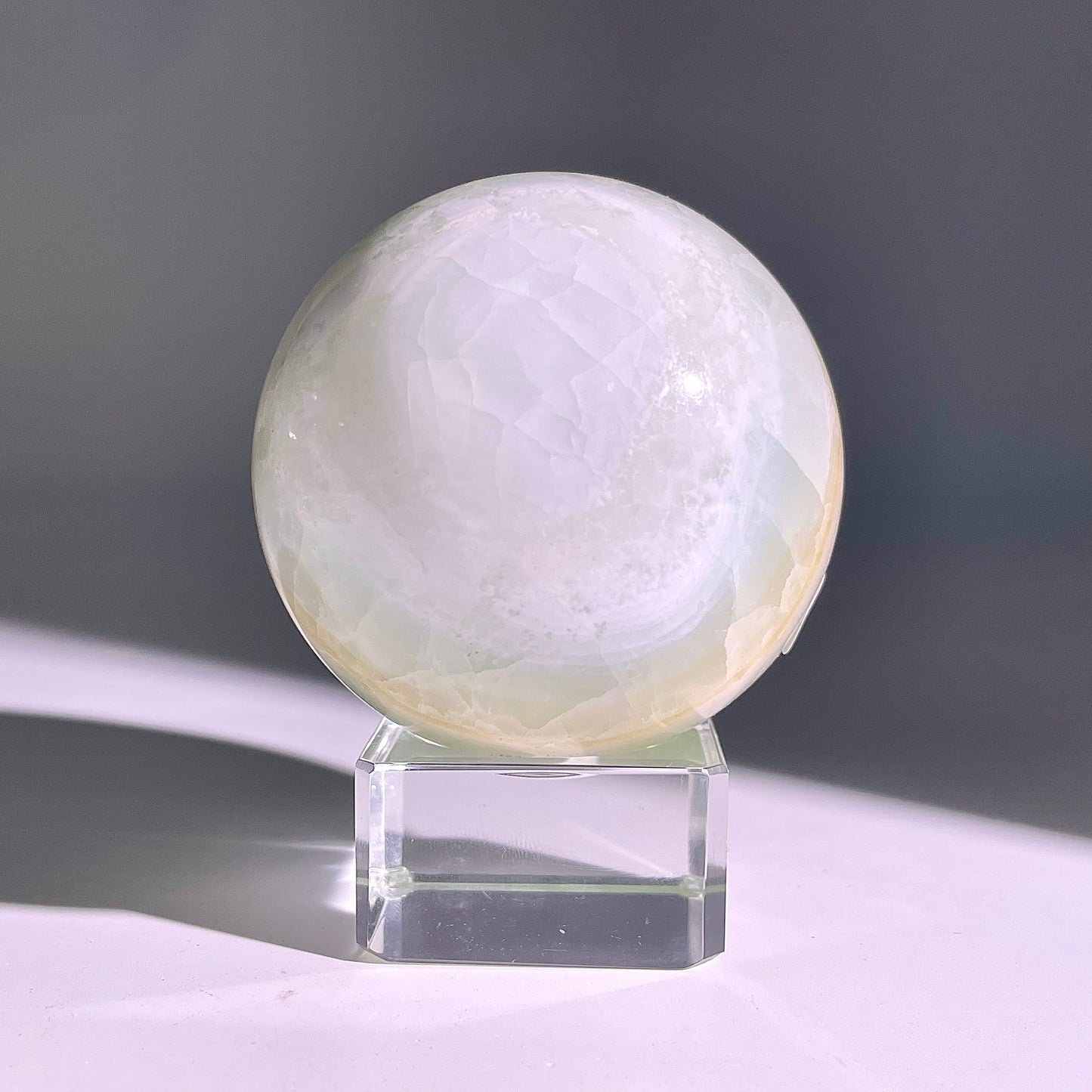 B638◇１点物◇カリブカルサイト ボール◇65×65×65mm◇天然石・鉱物・パワーストーン