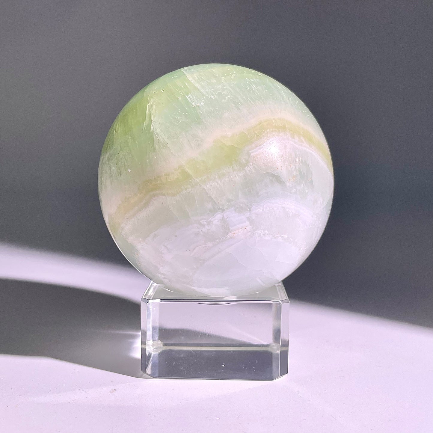 B638◇１点物◇カリブカルサイト ボール◇65×65×65mm◇天然石・鉱物・パワーストーン