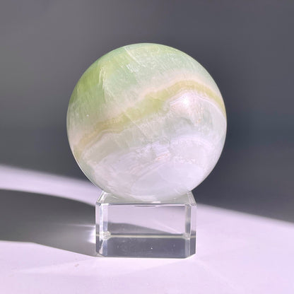 B638◇１点物◇カリブカルサイト ボール◇65×65×65mm◇天然石・鉱物・パワーストーン