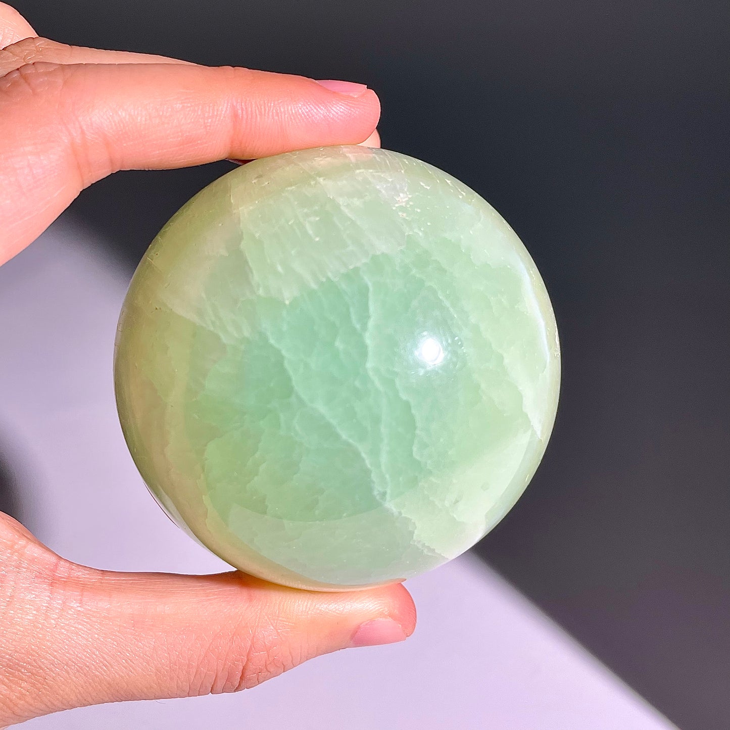 B638◇１点物◇カリブカルサイト ボール◇65×65×65mm◇天然石・鉱物・パワーストーン