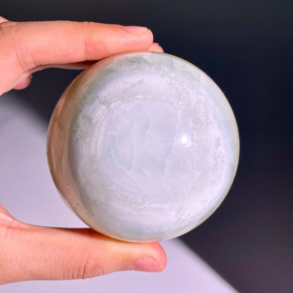 B638◇１点物◇カリブカルサイト ボール◇65×65×65mm◇天然石・鉱物・パワーストーン