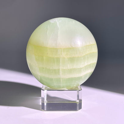 B639◇１点物◇カリブカルサイト ボール◇63×63×63mm◇天然石・鉱物・パワーストーン