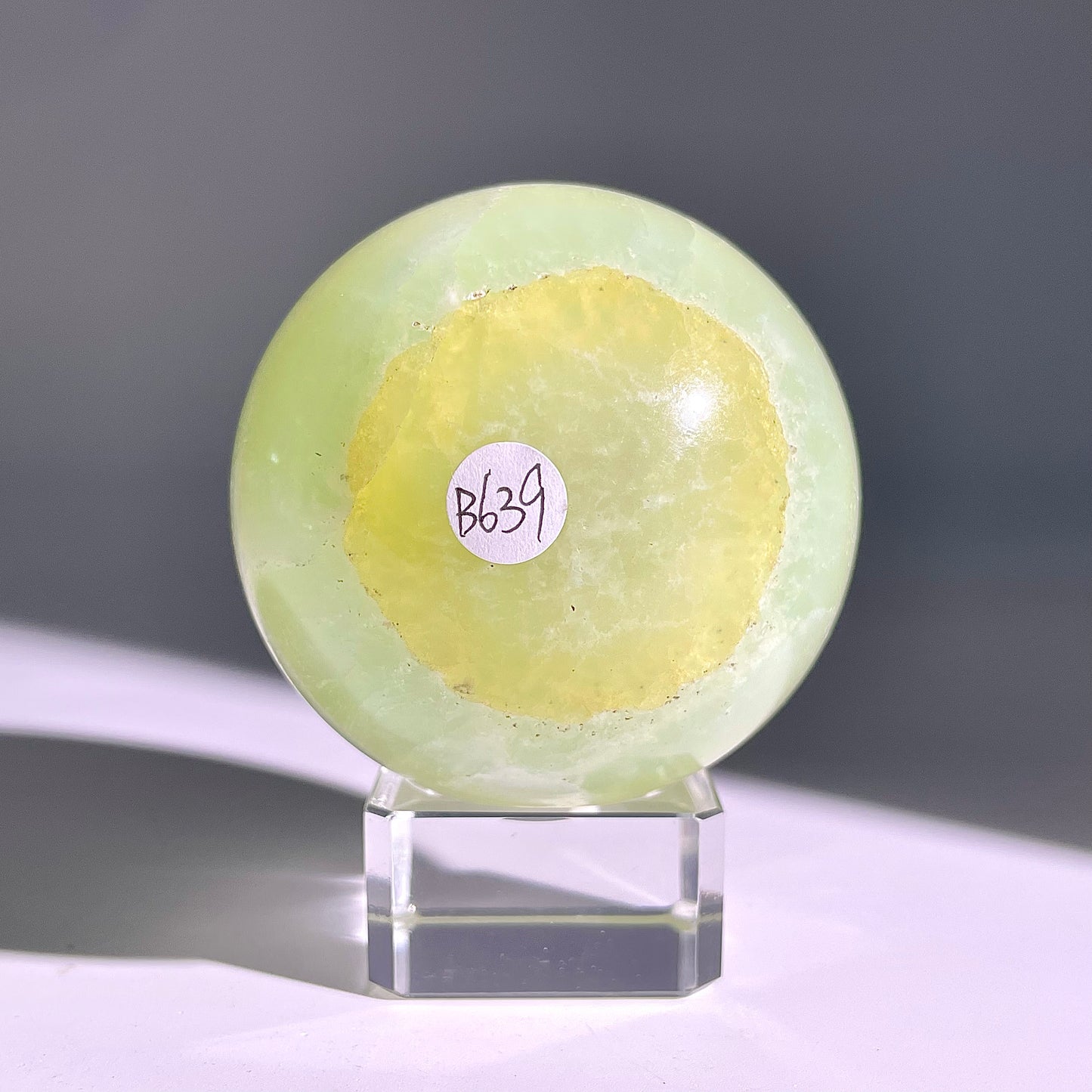 B639◇１点物◇カリブカルサイト ボール◇63×63×63mm◇天然石・鉱物・パワーストーン