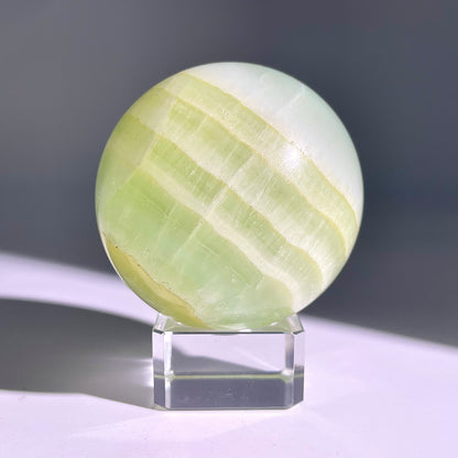 B639◇１点物◇カリブカルサイト ボール◇63×63×63mm◇天然石・鉱物・パワーストーン