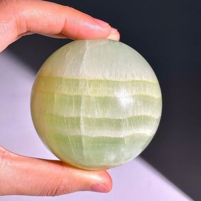 B639◇１点物◇カリブカルサイト ボール◇63×63×63mm◇天然石・鉱物・パワーストーン