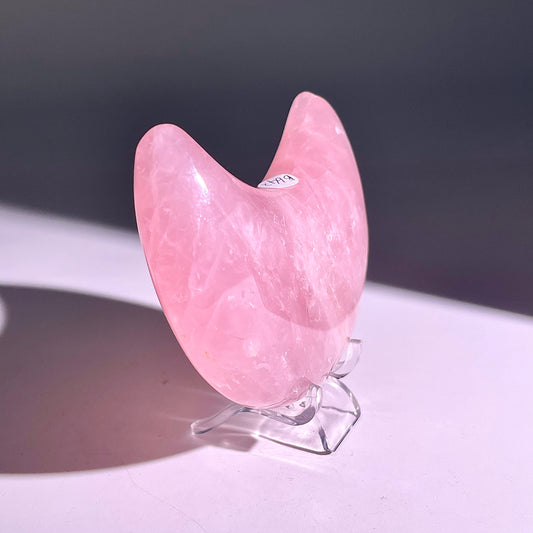 B642◇１点物◇ローズクォーツ ムーン◇92×50×24mm◇天然石・鉱物・パワーストーン