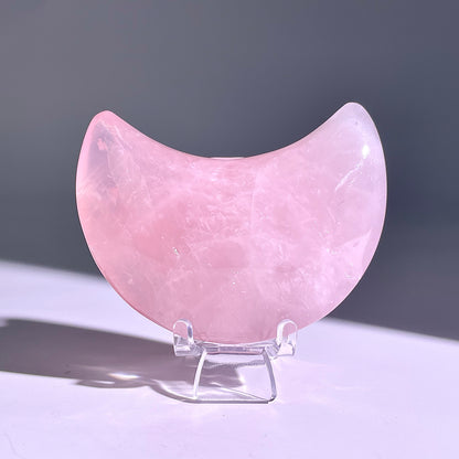 B643◇１点物◇ローズクォーツ ムーン◇77×46×26mm◇天然石・鉱物・パワーストーン