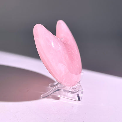 B644◇１点物◇ローズクォーツ ムーン◇79×43×19mm◇天然石・鉱物・パワーストーン