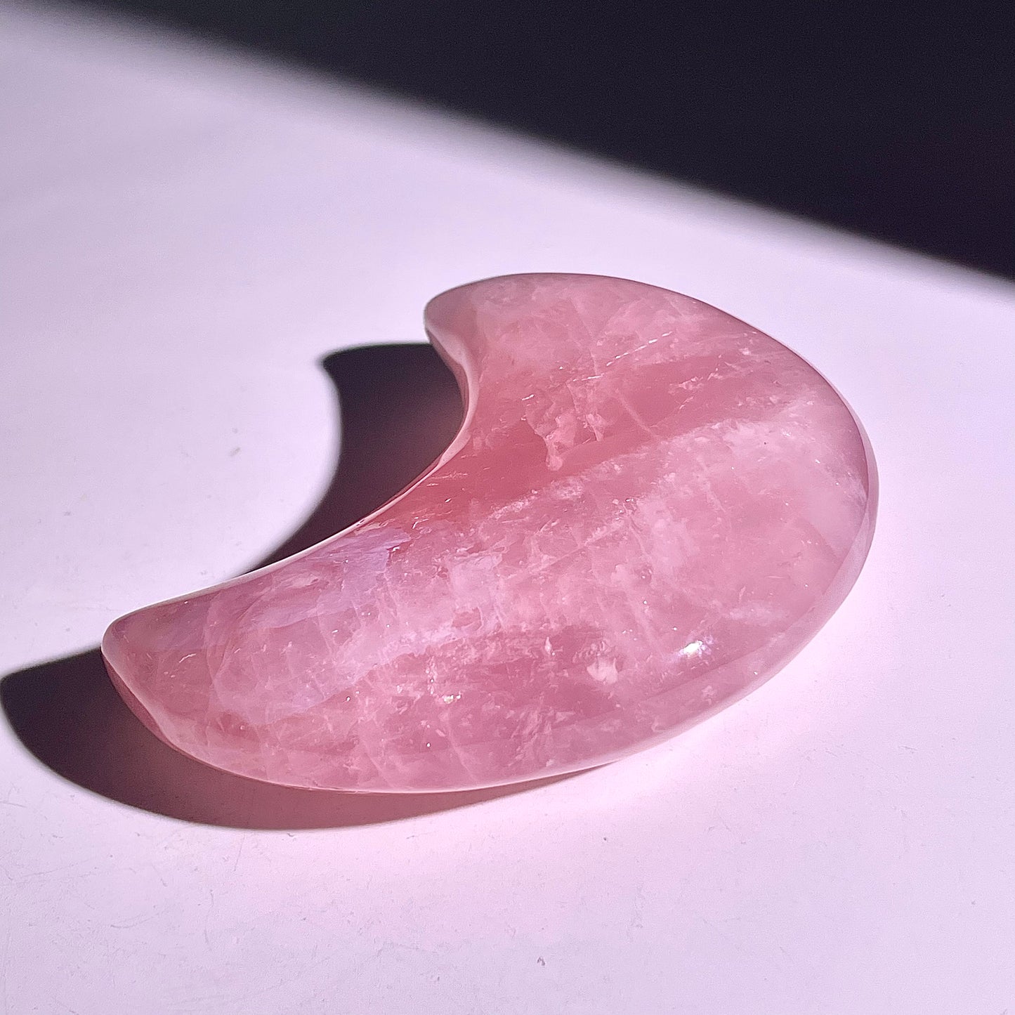 B645◇１点物◇ローズクォーツ ムーン◇95×55×23mm◇天然石・鉱物・パワーストーン