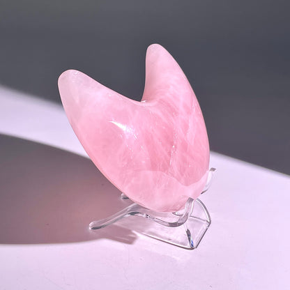 B648◇１点物◇ローズクォーツ ムーン◇107×55×27mm◇天然石・鉱物・パワーストーン