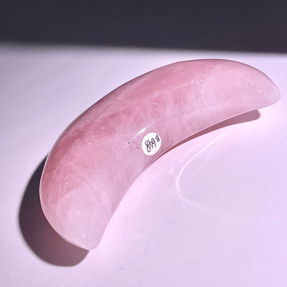 B648◇１点物◇ローズクォーツ ムーン◇107×55×27mm◇天然石・鉱物・パワーストーン