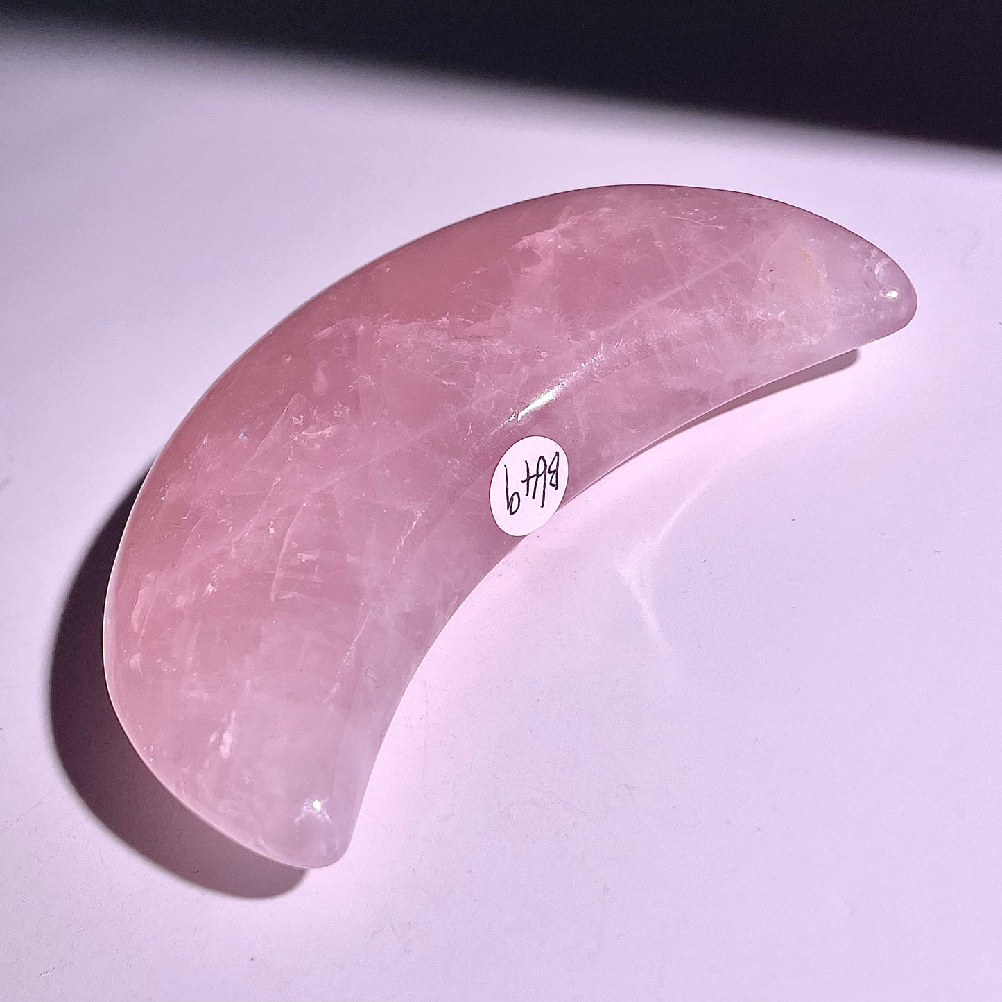 B649◇１点物◇ローズクォーツ ムーン◇85×45×22mm◇天然石・鉱物・パワーストーン
