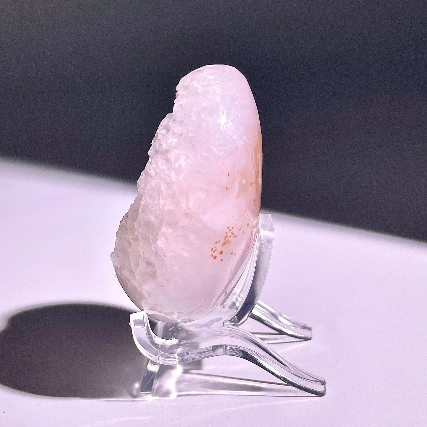B661◇彩晶マシュマロ エッグ◇52×43×26mm◇天然石・鉱物・パワーストーン