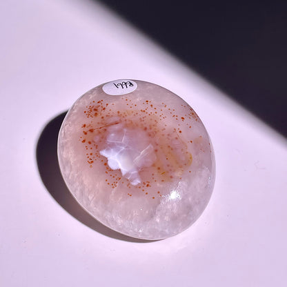 B661◇彩晶マシュマロ エッグ◇52×43×26mm◇天然石・鉱物・パワーストーン